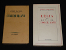 Lot de 2 ouvrages d'André Maurois : Chateaubriand - Lélia ou la vie de George Sand (2 volumes). Maurois André
