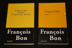 Lot de 2 ouvrages de François Bon : C'était toute une vie - Prison (2 volumes). Bon François