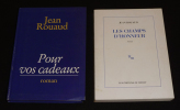 Lot de 2 ouvrages de Jean Rouaud : Pour vos cadeaux - Les Champs d'honneur (2 volumes). Rouaud Jean