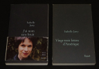 Lot de 2 ouvrages de Isabelle Jarry : Vingt-trois lettres d'Amérique - J'ai nom sans bruit (2 volumes). Jarry Isabelle