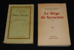 Lot de 2 ouvrages de Alexandre Arnoux : Le Siège de Syracuse - Suite variée (2 volumes). Arnoux Alexandre