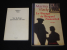 Lot de 2 ouvrages de Marina Vlady : Sur la plage, un homme en noir - Le Voyage de Sergueï Ivanovitch (2 volumes). Vlady Marina
