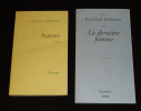 Lot de 2 ouvrages de Jean-Paul Enthoven : Aurore - La Dernière Femme (2 volumes). Enthoven Jean-Paul