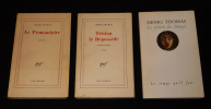 Lot de 3 ouvrages de Henri Thomas : Le Promontoire - Tristan le dépossédé - Le Poison des images (3 volumes). Thomas Henri