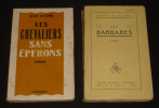 Lot de 2 romans de Jean d'Esme : Les Chevaliers sans éperons - Les Barbares (2 volumes). Esme Jean d'