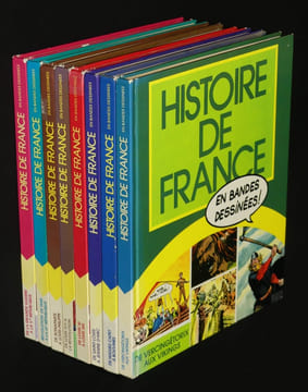 Histoire de France en bandes dessinées (8 volumes), complet. Bastian Jacques,Castex Pierre,Lécureux Roger,Mora Victor,Ollivier Jean