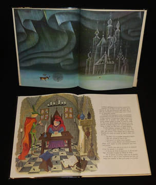 Lot de trois albums de contes illustrés par Tillard. Andersen, Grimm, Pouchkine