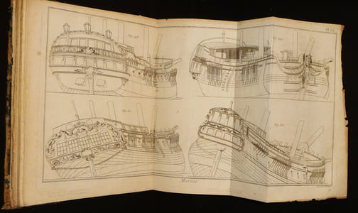 Recueil de planches de l'encyclopédie par ordre de matières. Tome Cinquième : Marine