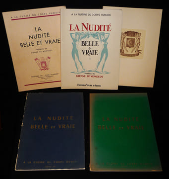 A la gloire du corps humain : La Nudité belle et vraie, Tomes 1 à 5 (5 volumes). Mongeot Kienné de