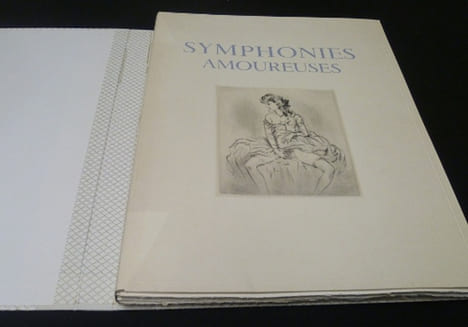 Symphonies amoureuses, suite de seize gravures à la pointe sèche rehaussées. Anonyme
