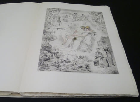 Symphonies amoureuses, suite de seize gravures à la pointe sèche rehaussées. Anonyme