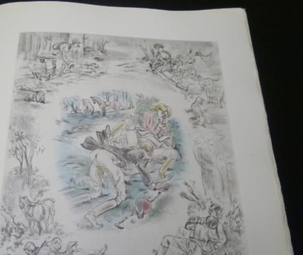 Symphonies amoureuses, suite de seize gravures à la pointe sèche rehaussées. Anonyme