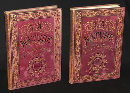 La Nature (2 volumes), année 1880 complète