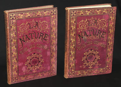 La Nature (2 volumes), année 1880 complète