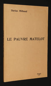 Le Pauvre Matelot, complainte en trois actes (Partition chant et piano)