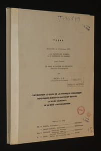 Contribution à l'étude de la dynamique pédologique de quelques éléments majeurs et mineurs en milieu granitique de la zone tempérée humide