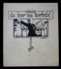 "Maquette originale de la couverture de la plaquette de poésie ""Du bar au barbelé"" de Jean de Lass". Becon