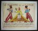 Chanson de salle de garde : Le Hussard de la garde (illustrée par Zoucher). 