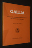 Gallia. Fouilles et monuments archéologiques en France métropolitaine (Tome 41, 1983 - fascicule 1). Collectif
