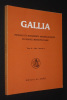 Gallia. Fouilles et monuments archéologiques en France métropolitaine (Tome 42, 1984 - fascicule 2). Collectif