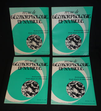 Revue de géomorphologie dynamique (année 1975 complète en 4 volumes). Collectif