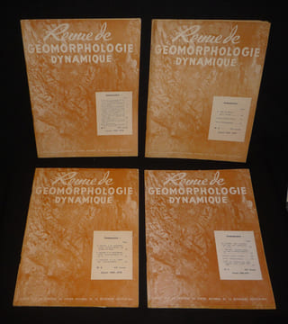 Revue de géomorphologie dynamique (année 1969-1970 complète en 4 volumes). Collectif