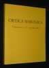 Critica Masonica, Volume 4/1, n°7 - octobre 2015. Collectif
