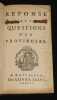 R&eacute;ponse aux questions d'un provincial (deux tomes en un volume). Bayle Pierre