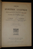 Cours de géométrie analytique à l'usage des candidats à l'Ecole centrale des Arts et Manufactures, à l'Ecole Navale, et des élèves de première année ...