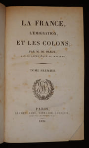 La France, l'émigration et les colons