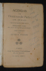 Agendas des théâtres de Paris 1735, 1736 et 1737. Parfaict François