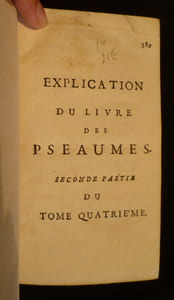 Explication du livre des psaumes (seconde partie du tome quatrième)