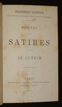 Satires - Le Lutrin / Histoire de Manon Lescaut (Collection des meilleurs auteurs anciens et modernes)