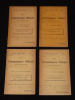 Les Communiqués officiels depuis la déclaration de guerre, n°1 à 4. Suite chronologique des dépêches du gouvernement français (4 volumes). Collectif