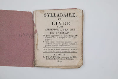 Syllabaire ou Livre pour apprendre à bien lire en français