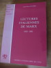 Lectures italiennes de Marx - Les conflits d'interprétation chez les économistes et les philosophes 1883-1983. POTIER, Jean-Pierre