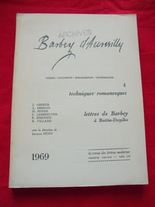 Barbey d'Aurevilly 4 : Techniques romanesques - Lettres 