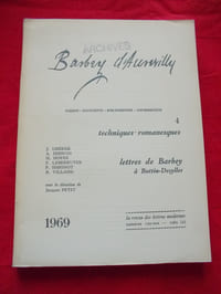Barbey d'Aurevilly 4 : Techniques romanesques - Lettres