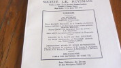 Bulletin de la Société J.- K. Huysmans n°44, 1962. Société J.- K. Huysmans