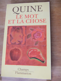 Le mot et la chose
