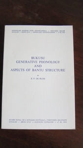 Bukusu, generative phonology and aspects of Bantu structure