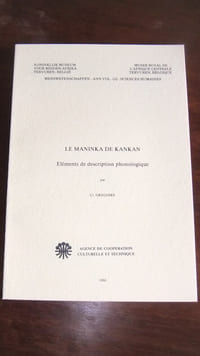 Le Maninka de Kankan – Eléments de description phonologique