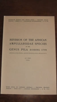 Revision of the African ampullariidae species of the genus Pila Roding 1798