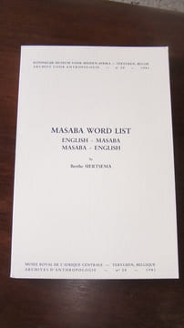Masaba word list
English/Masaba - Masaba/English. SIERTSEMA, Berthe