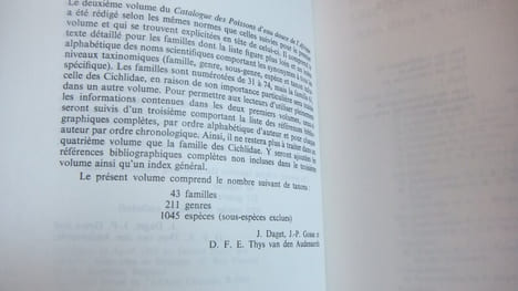 Cloffa - Catalogue des poissons d'eau douce d'Afrique vol. 2. COLLECTIF
