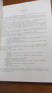 L'arbre à pain - bibliographie analytique