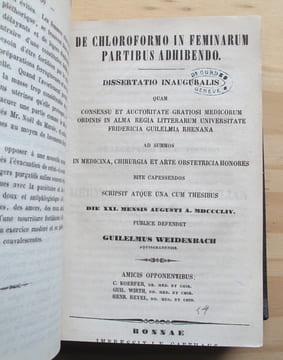 Thèses et Mémoires / Obstétrique / 1771 - 1870
. COLLECTIF