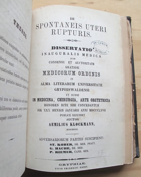Thèses et Mémoires / Obstétrique / 1771 - 1870
. COLLECTIF