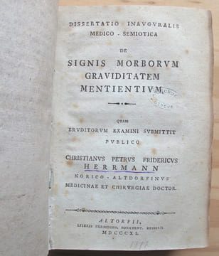 Thèses et Mémoires / Obstétrique / 1771 - 1870
. COLLECTIF