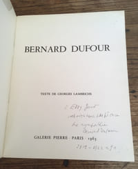 Bernard DUFOUR
Des fenêtres et des miroirs